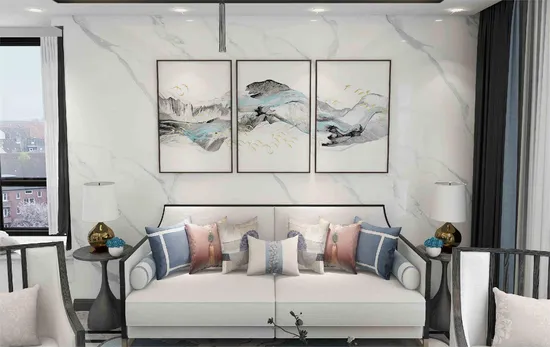 고광택 대리석 디자인 3mm PVC 대리석 시트 UV 대리석 플라스틱 시트 PVC 벽면 패널