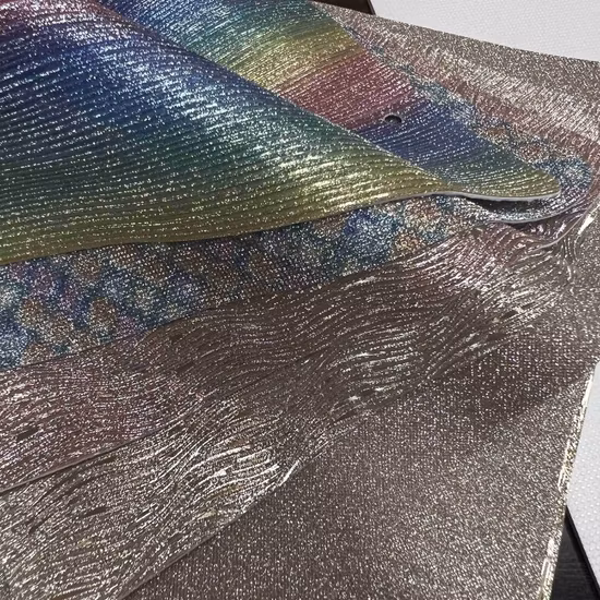 신발용 거울 표면 두꺼운 반짝이 PU 비닐 인조 가죽 원단