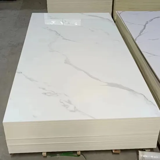 중국산 PVC UV 대리석 시트 벽면 패션 디자인